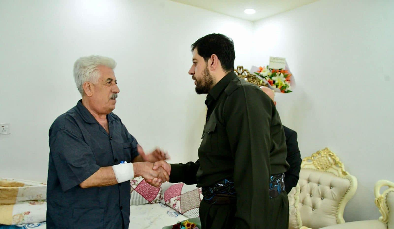 شاڵاو کۆسرەت رەسول سەردانی هونەرمەند زاهیر عەبدوڵا دەکات