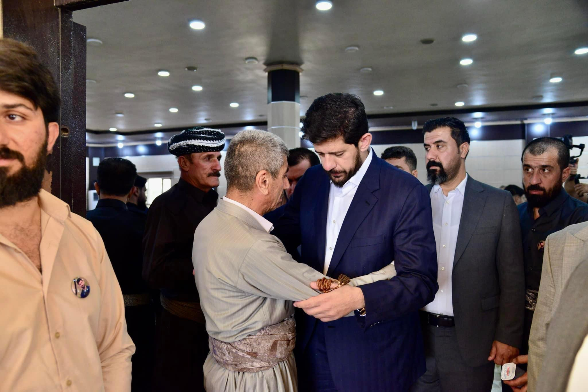 لە هەولێر شاڵاو کۆسرەت رەسول بەشداری لە ژمارەیەک پرسە دەکات