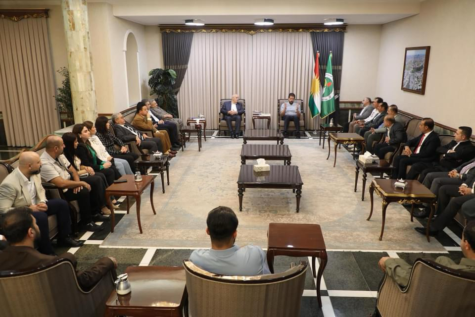 شاڵاو کۆسرەت رەسول لەگەڵ تیمی یەکێتیی لە وەزارەتی رۆشنبیری کۆدەبێتەوە