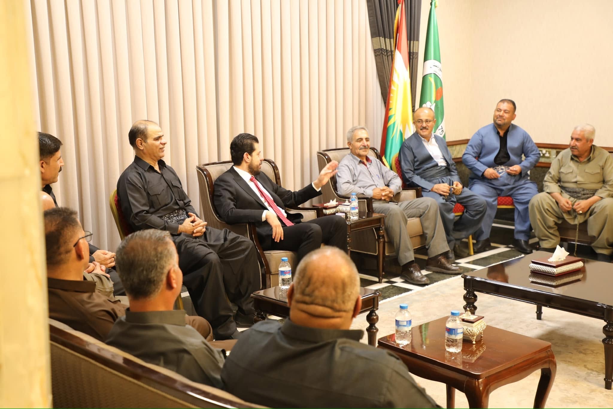 کۆبوونەوەو دانیشتن لەگەڵ بەشێک لەو پاڵەوانانەی لە رۆژی (٣١ی ئاب)