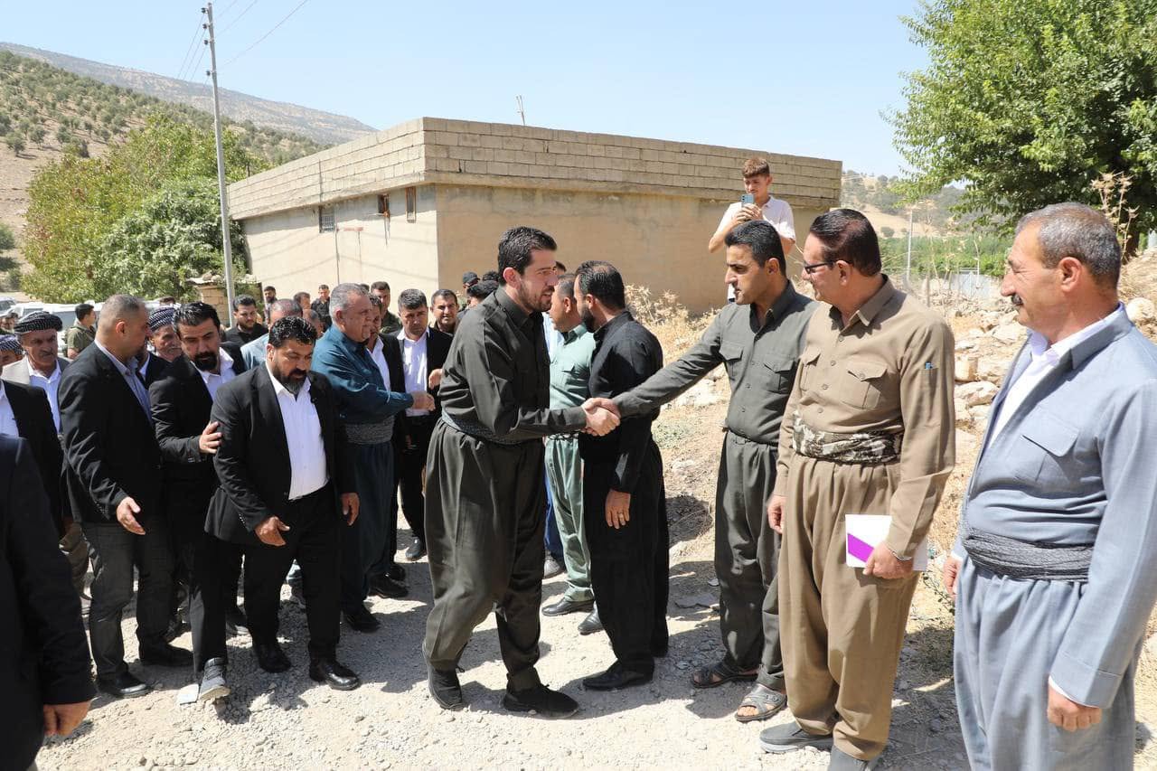 شاڵاو کۆسرەت رەسول و ئاسۆ مامەند لەگەڵ خزمانی چیوە کۆبوونەوە