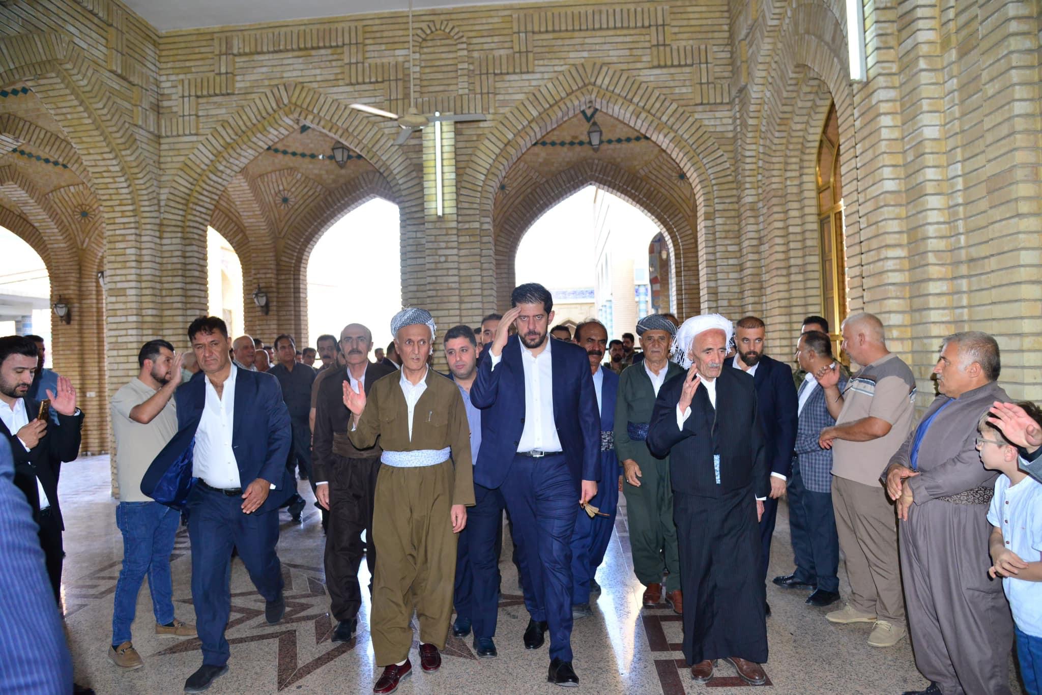 شاڵاو کۆسرەت رەسول بەشداری لە پرسەی ئەلەند ئازاد جوندیانی دەکات