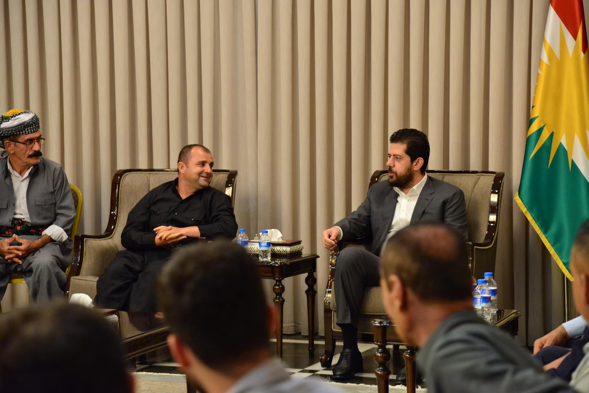 شاڵاو کۆسرەت رەسول پێشوازی لە ژمارەیەک گەنجی قوشتەپە دەکات