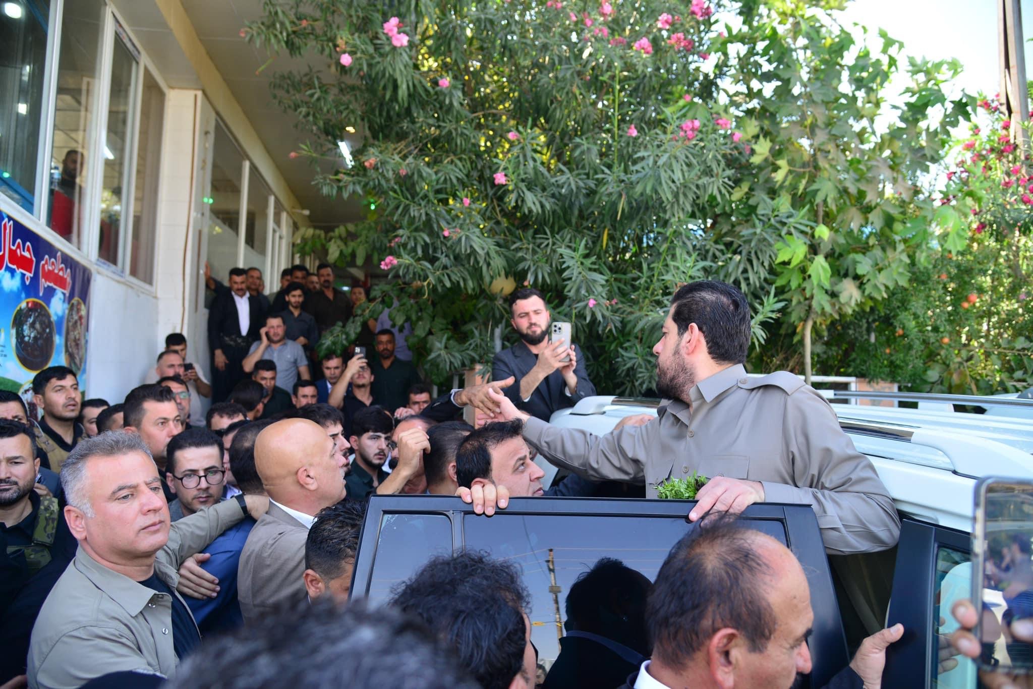 شاڵاو کۆسرەت رەسول لە شەقڵاوە لەگەڵ خزمانی خۆشناوەتی کۆدەبێتەوە