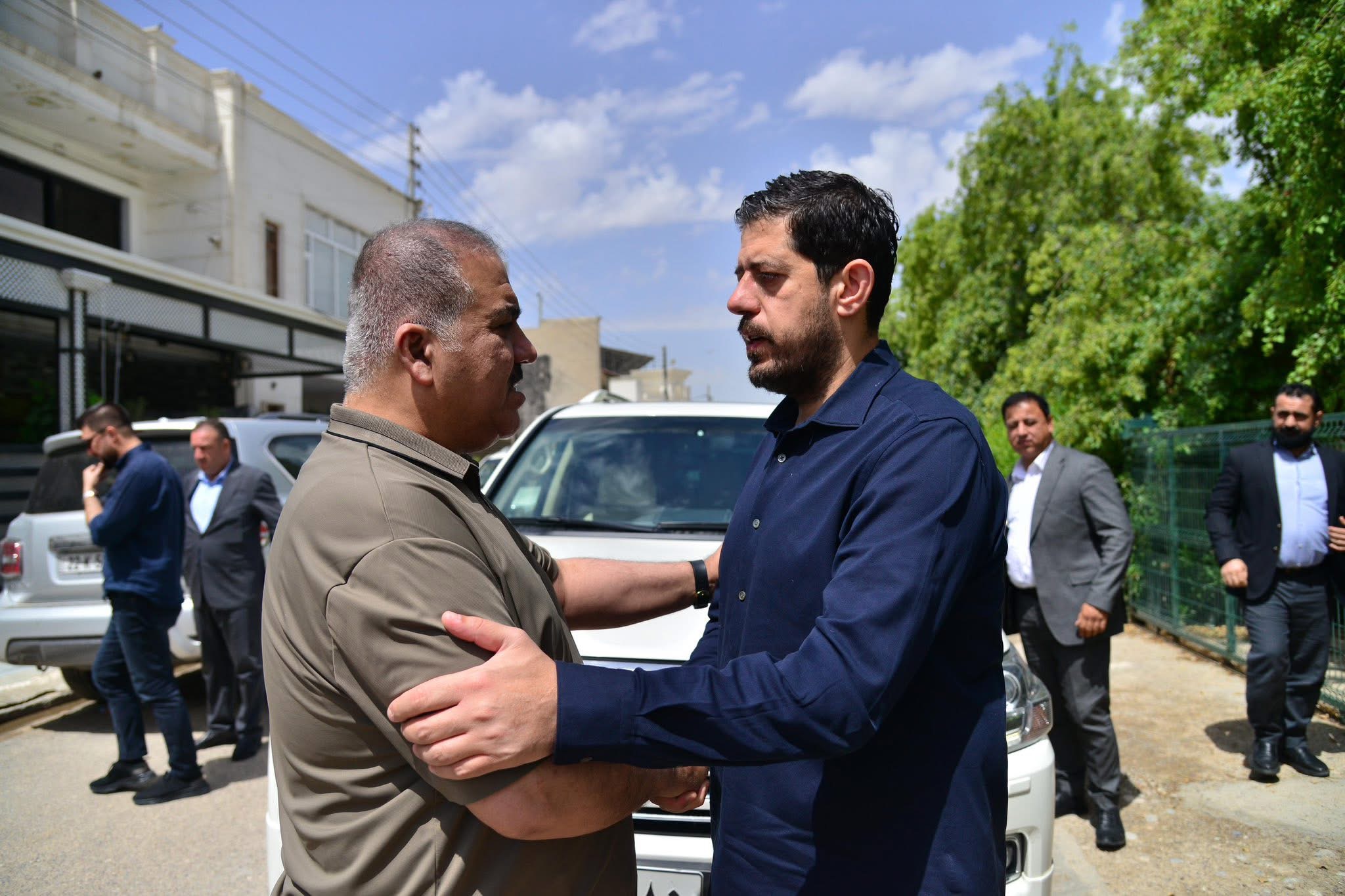 شاڵاو کۆسرەت رەسول سەردانی هونەرمەند هیوا سوعاد دەکات