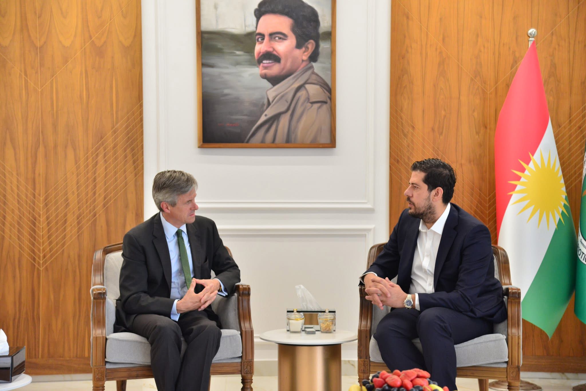 شاڵاو کۆسرەت رەسول پێشوازی لە کونسوڵی ئەڵمانیا دەکات