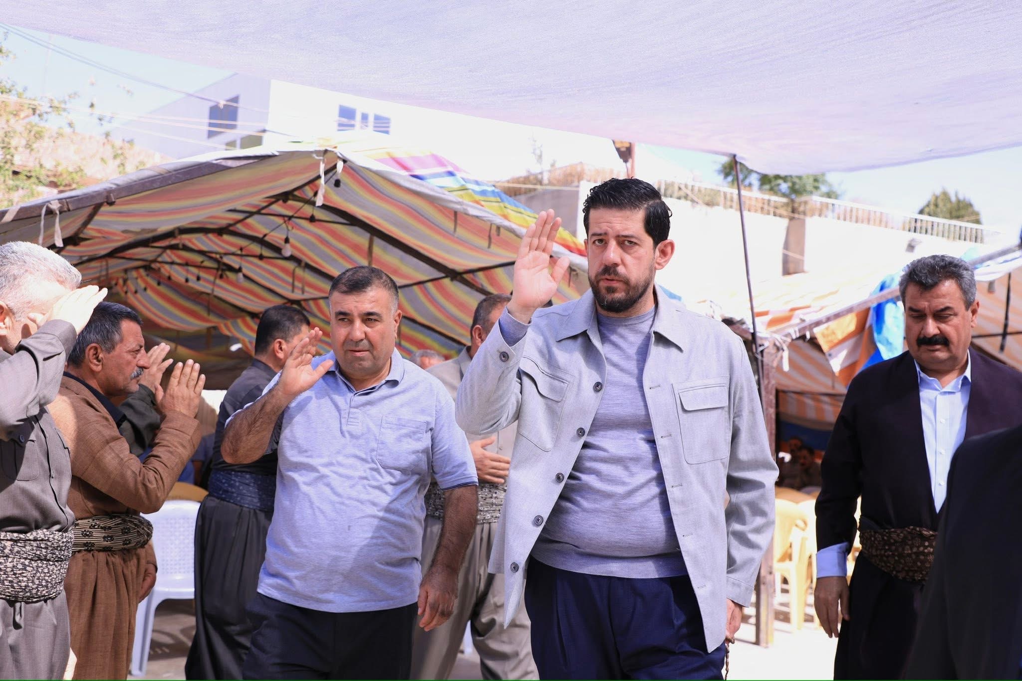 شاڵاو کۆسرەت رەسول بەشداری لە پرسەی حاجی عەبدوڵا ساڵح دەکات